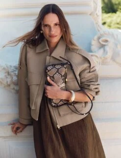 Pure Cotton Utility Trucker Jacket -Marks and Spencer Shop pure cotton utility trucker jacket 13