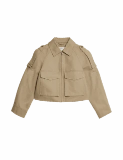Pure Cotton Utility Trucker Jacket -Marks and Spencer Shop pure cotton utility trucker jacket