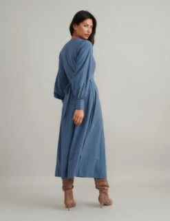 Pure Cotton V-Neck Midaxi Relaxed Tea Dress -Marks and Spencer Shop pure cotton v neck midaxi relaxed tea dress 8