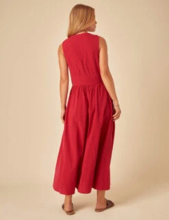 Pure Cotton V-Neck Midaxi Skater Dress -Marks and Spencer Shop pure cotton v neck midaxi skater dress 7