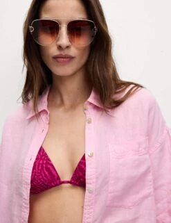 Pure Linen Collared Relaxed Shirt -Marks and Spencer Shop pure linen collared relaxed shirt 7