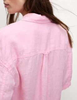 Pure Linen Collared Relaxed Shirt -Marks and Spencer Shop pure linen collared relaxed shirt 8