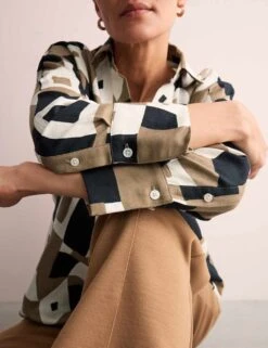 Jaeger Pure Linen Geometric Relaxed Tunic -Marks and Spencer Shop pure linen geometric relaxed tunic 11