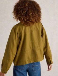 WHITE STUFF Pure Linen Lightweight Collared Jacket -Marks and Spencer Shop pure linen lightweight collared jacket 9