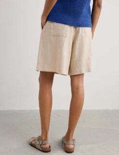 Pure Linen Pleat Front Shorts 24 Pure Linen Pleat Front Shorts -Marks and Spencer Shop pure linen pleat front shorts 10