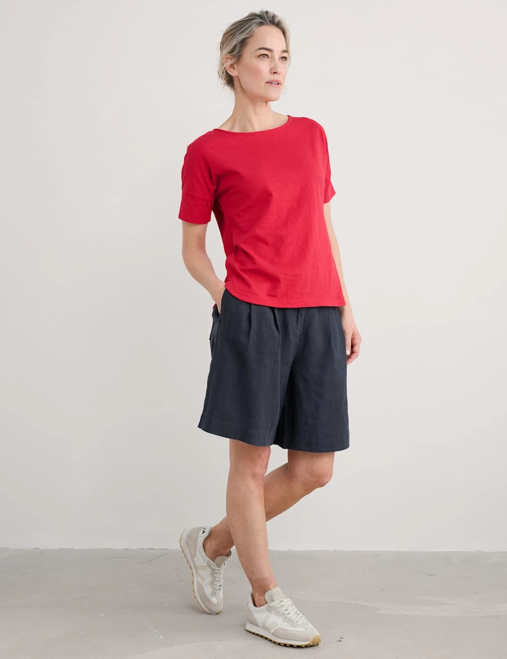 Pure Linen Pleat Front Shorts 7 Pure Linen Pleat Front Shorts - Image 5