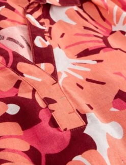 WHITE STUFF Pure Linen Printed Collared Tunic 36 WHITE STUFF Pure Linen Printed Collared Tunic -Marks and Spencer Shop pure linen printed collared tunic 14