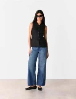 Whistles Pure Linen Slim Single Breasted Waistcoat -Marks and Spencer Shop pure linen slim single breasted waistcoat 7