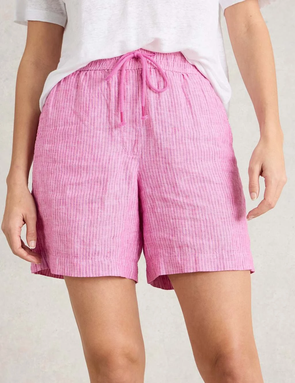 WHITE STUFF Pure Linen Striped Shorts 13 WHITE STUFF Pure Linen Striped Shorts - Image 11
