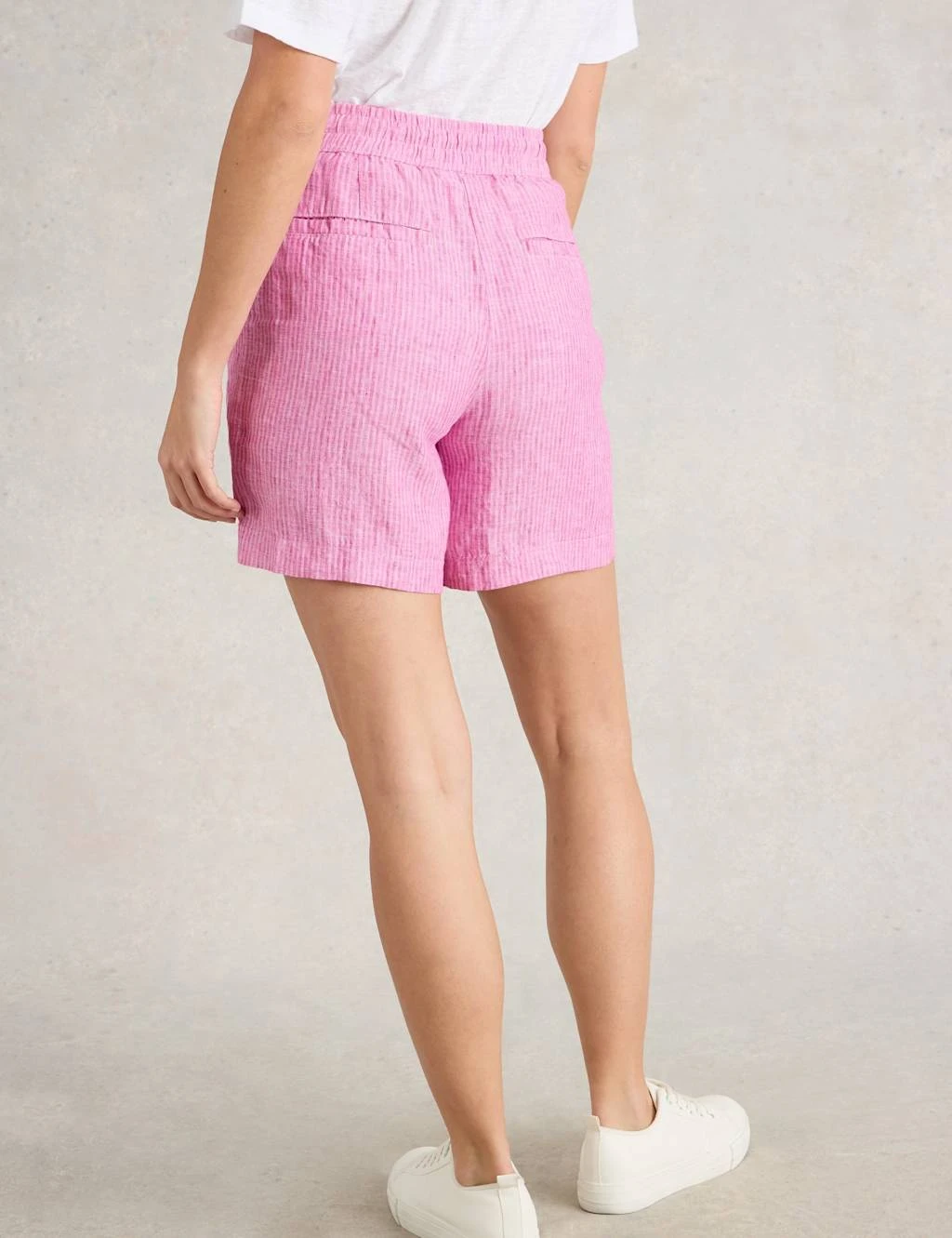 WHITE STUFF Pure Linen Striped Shorts 14 WHITE STUFF Pure Linen Striped Shorts - Image 12