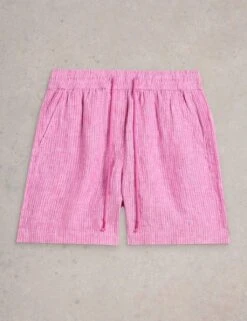 WHITE STUFF Pure Linen Striped Shorts 21 WHITE STUFF Pure Linen Striped Shorts -Marks and Spencer Shop pure linen striped shorts 7