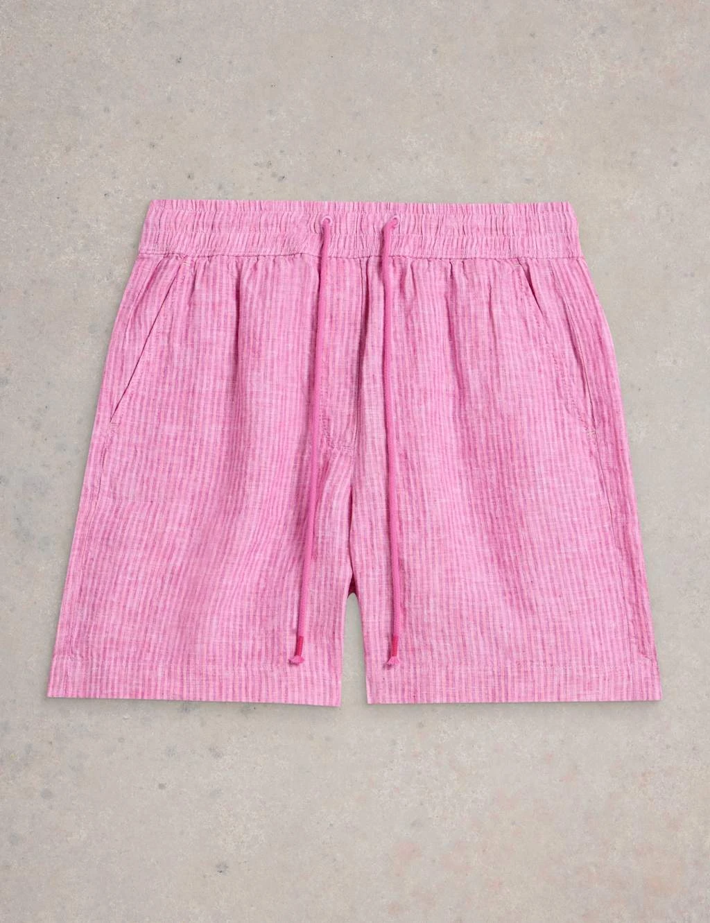 WHITE STUFF Pure Linen Striped Shorts 10 WHITE STUFF Pure Linen Striped Shorts - Image 8