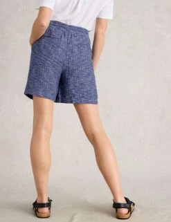WHITE STUFF Pure Linen Tweed Print Shorts -Marks and Spencer Shop pure linen tweed print shorts 11