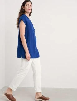 Pure Linen V-Neck Tunic -Marks and Spencer Shop pure linen v neck tunic 6