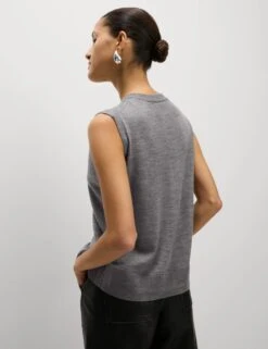 Pure Merino Wool Knitted Waistcoat -Marks and Spencer Shop pure merino wool knitted waistcoat 17