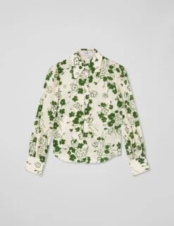 Pure Silk Floral Button Through Blouse -Marks and Spencer Shop pure silk floral button through blouse 3