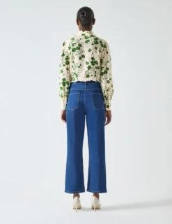 Pure Silk Floral Button Through Blouse -Marks and Spencer Shop pure silk floral button through blouse 4