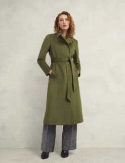 Pure Wool Belted Collared Tailored Coat -Marks and Spencer Shop pure wool belted collared tailored coat 8