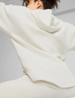 Puma Q4 Studio Cotton Blend Textured Hoodie -Marks and Spencer Shop q4 studio cotton blend textured hoodie 11