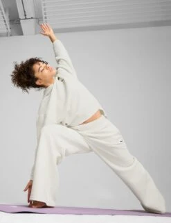 Puma Q4 Studio Cotton Blend Textured Hoodie -Marks and Spencer Shop q4 studio cotton blend textured hoodie 13