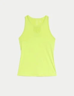 Racerback Laser Cut Fitted Vest Top -Marks and Spencer Shop racer back fitted vest top