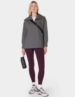 Sweaty Betty Radiant Ribbed Collared Half Zip Sweatshirt -Marks and Spencer Shop radiant ribbed collared half zip sweatshirt 14