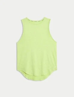 Round Neck Relaxed Vest Top -Marks and Spencer Shop relaxed vest top 6