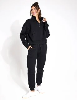 Rihanna Cotton Rich Half Zip Sweatshirt -Marks and Spencer Shop rihanna cotton rich half zip sweatshirt 11