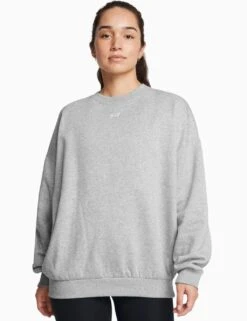 Under Armour Rival Cotton Rich Fleece Oversized Sweatshirt -Marks and Spencer Shop rival cotton rich fleece oversized sweatshirt 4