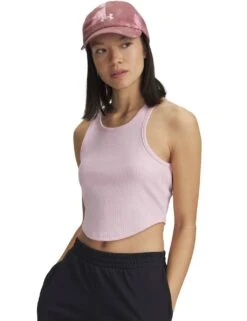 Under Armour Rival Cotton Rich Ribbed Crop Vest Top -Marks and Spencer Shop rival cotton rich ribbed crop vest top 2