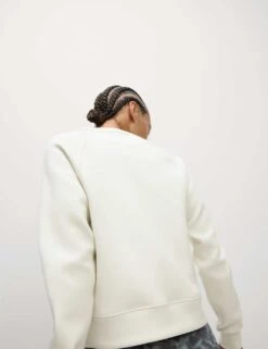 Round Neck Relaxed Yoga Crop Sweatshirt -Marks and Spencer Shop round neck relaxed yoga crop sweatshirt 10