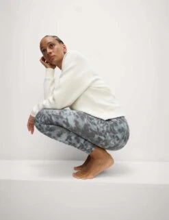 Round Neck Relaxed Yoga Crop Sweatshirt -Marks and Spencer Shop round neck relaxed yoga crop sweatshirt 12