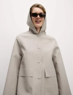 Rubber Hooded Clean Longline Parka Coat -Marks and Spencer Shop rubber hooded clean longline parka coat 10