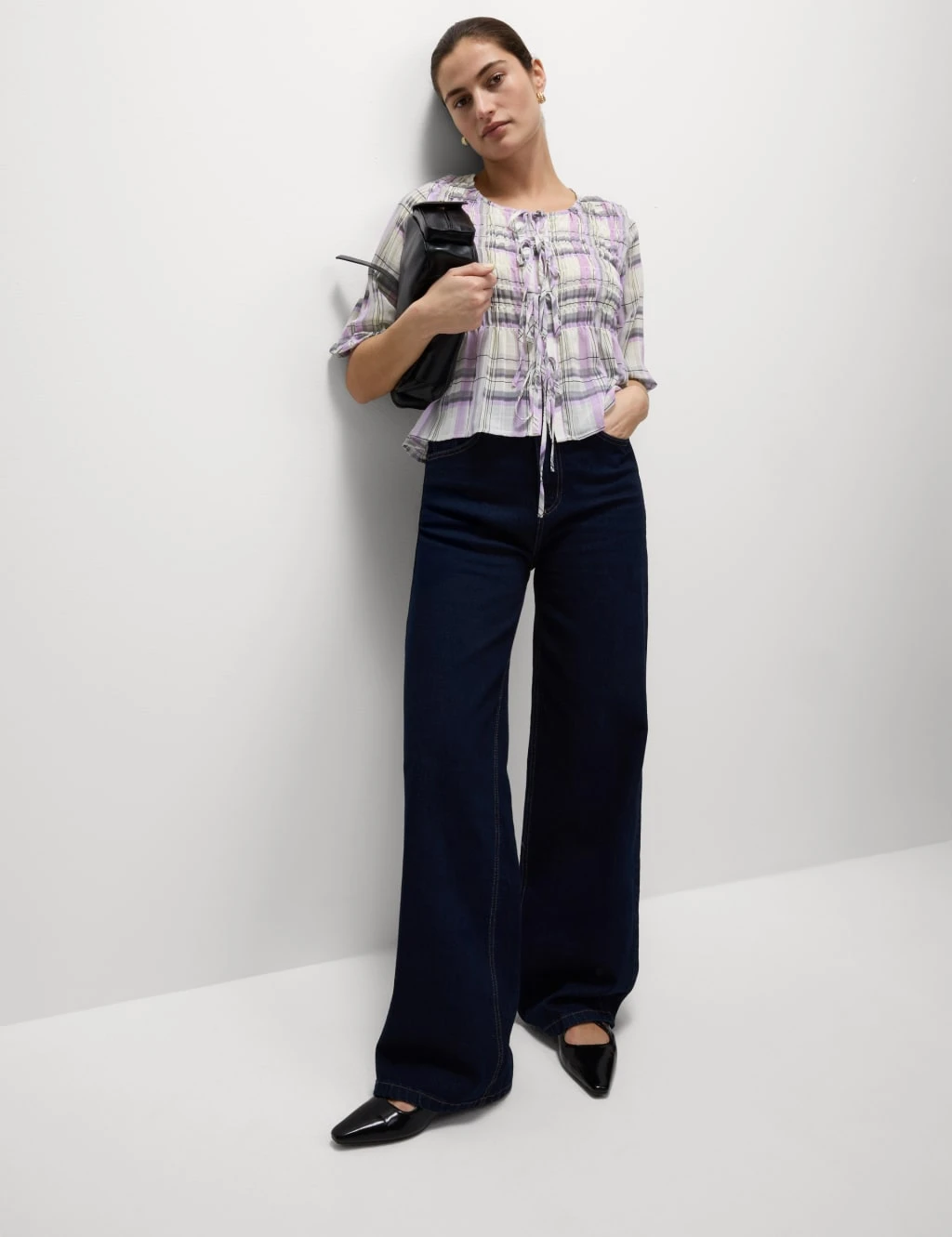 Shirred Tie Front Blouse 12 Shirred Tie Front Blouse - Image 10