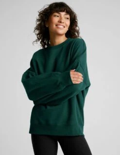 Beyond Yoga Solstice Cotton Rich Crew Neck Sweatshirt -Marks and Spencer Shop solstice cotton rich crew neck sweatshirt 4
