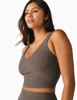 Beyond Yoga Spacedye Good Day V-Neck Crop Vest Top -Marks and Spencer Shop spacedye good day v neck crop vest top 6