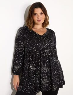 Star Print Gathered Tunic -Marks and Spencer Shop star print gathered tunic 6