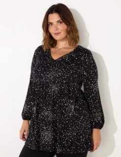 Star Print Gathered Tunic -Marks and Spencer Shop star print gathered tunic 7