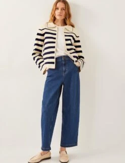 MONSOON Striped Collared Shacket -Marks and Spencer Shop striped collared shacket 5