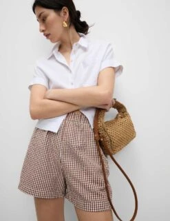 Pull On Shorts 29 Pull On Shorts -Marks and Spencer Shop striped shorts 1