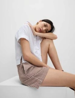 Pull On Shorts 32 Pull On Shorts -Marks and Spencer Shop striped shorts 3