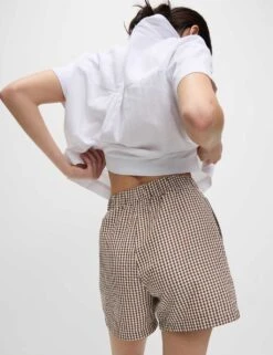 Pull On Shorts 34 Pull On Shorts -Marks and Spencer Shop striped shorts 5