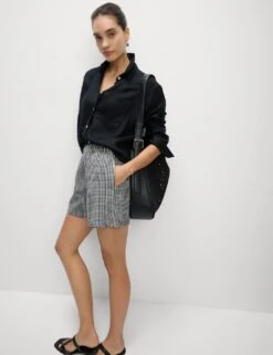 Pull On Shorts 38 Pull On Shorts -Marks and Spencer Shop striped shorts 8