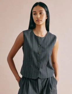 Striped Waistcoat -Marks and Spencer Shop striped waistcoat 13