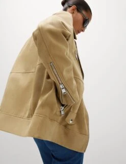 Suedette Biker Jacket -Marks and Spencer Shop suedette biker jacket 8