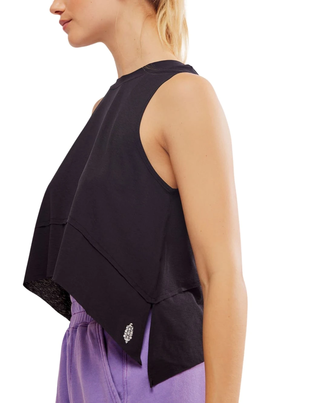 Tempo Crew Neck Relaxed Crop Vest Top 13 Tempo Crew Neck Relaxed Crop Vest Top - Image 11