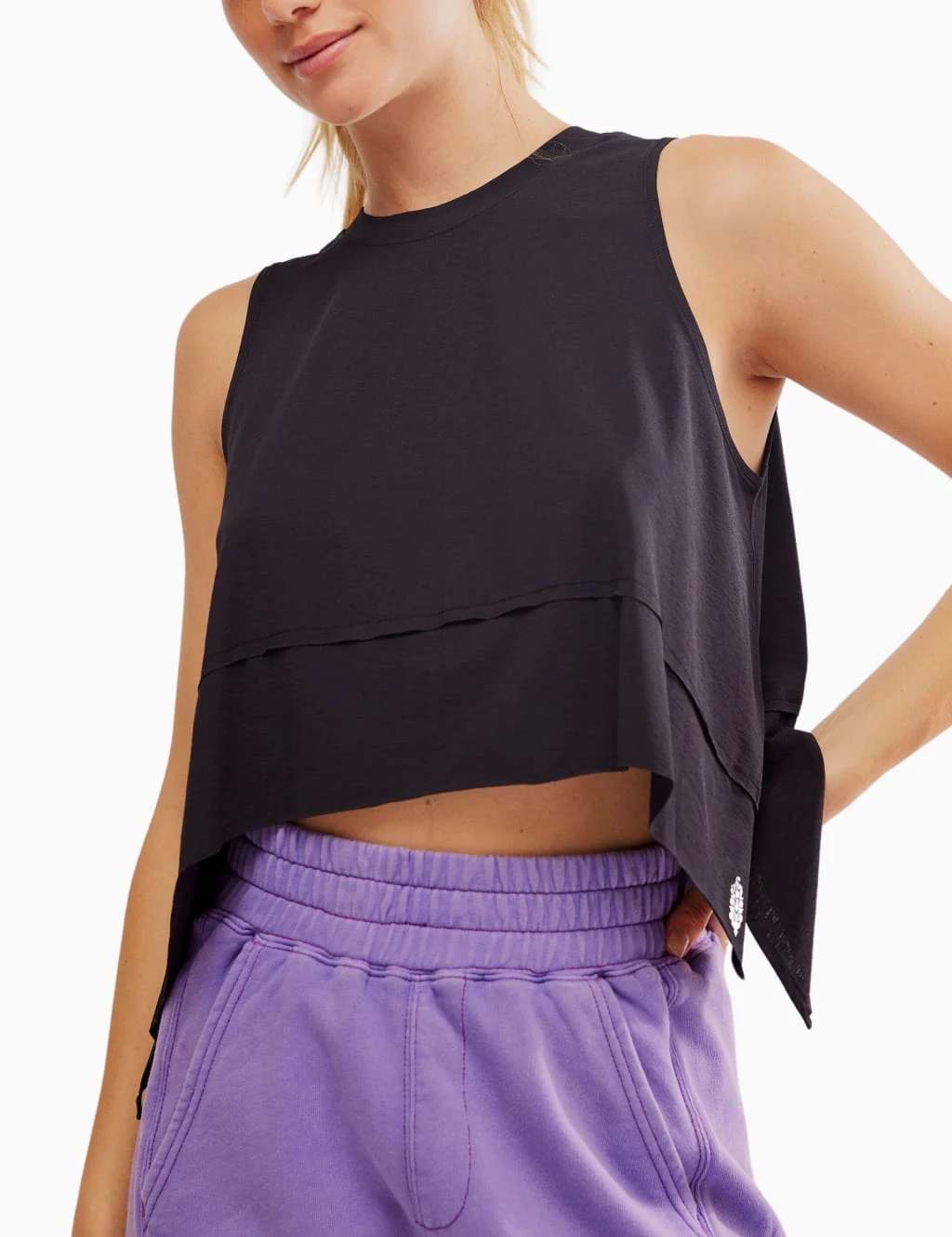 Tempo Crew Neck Relaxed Crop Vest Top 18 Tempo Crew Neck Relaxed Crop Vest Top - Image 16