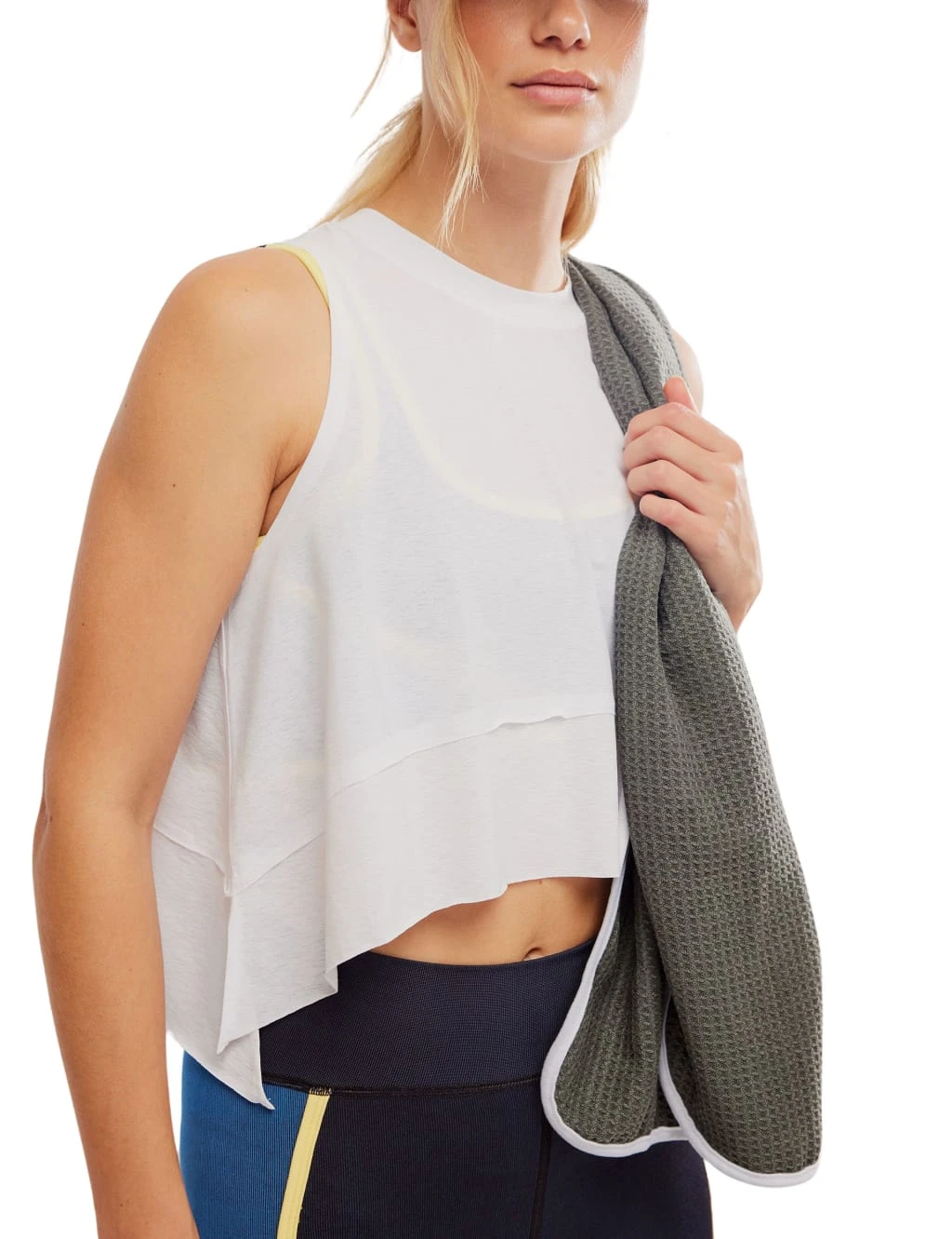 Tempo Crew Neck Relaxed Crop Vest Top 8 Tempo Crew Neck Relaxed Crop Vest Top - Image 6