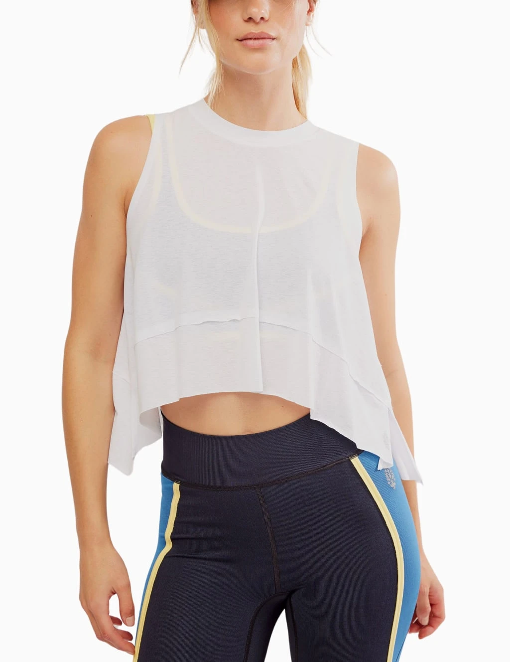 Tempo Crew Neck Relaxed Crop Vest Top 12 Tempo Crew Neck Relaxed Crop Vest Top - Image 10