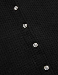 Textured Crew Neck Button Through Waistcoat -Marks and Spencer Shop textured crew neck button through waistcoat 14